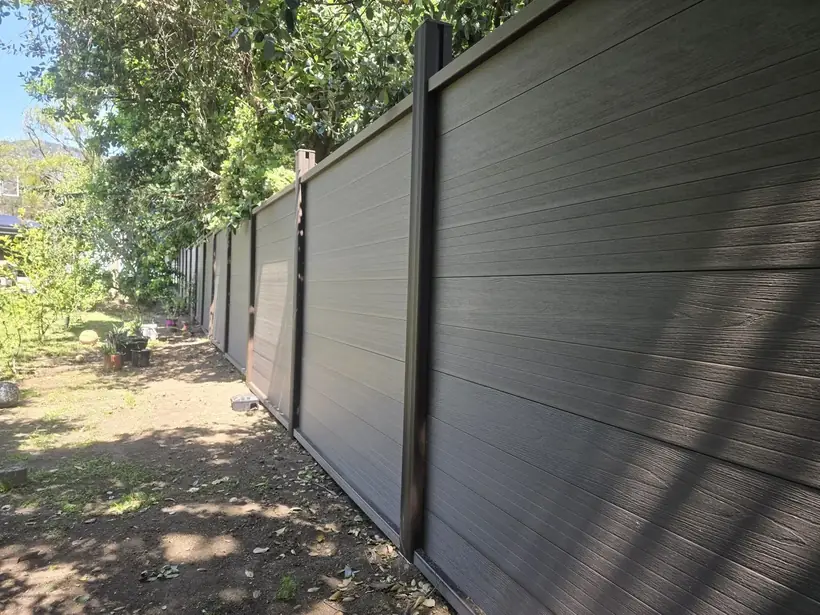 Composite WPC privacy fence by Apexguard Fence, about $55 to $95 per foot